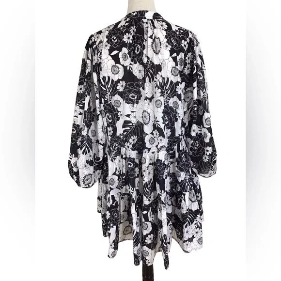 Seafolly Australia Summer Of Love Long Sleeve Cover-Up Dress Size S/M - Picture 11 of 13